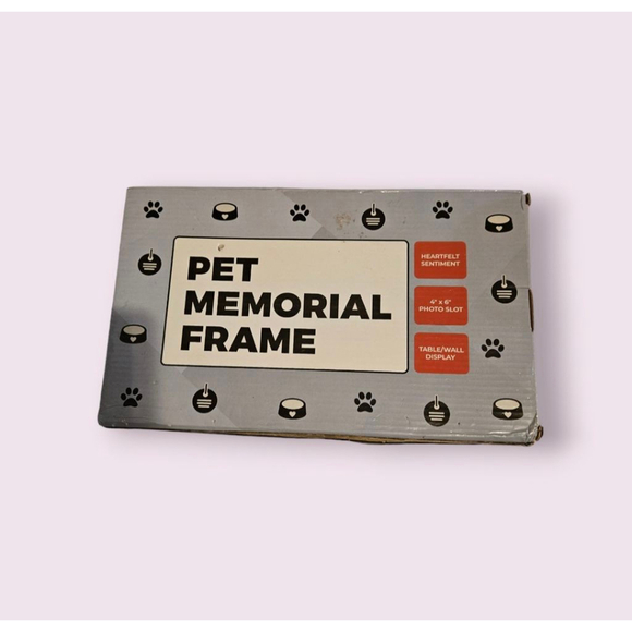 Always & Forever in My Thoughts Heart Pet Memorial Frame Brown 4"x6" Dog Cat New - Picture 4 of 9